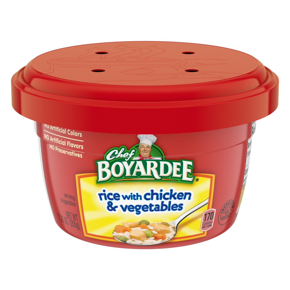 Chef Boyardee Microwave Rice Chicken & Vegetables 7.25oz Cup