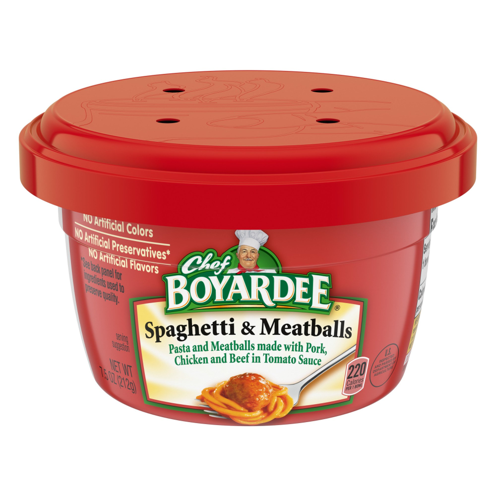Chef Boyardee Microwave Spaghetti & Meatballs 7.5oz Cup