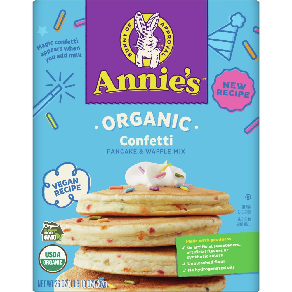 Annie's Birthday Confetti Pancake & Waffle Mix 26oz Garden Grocer