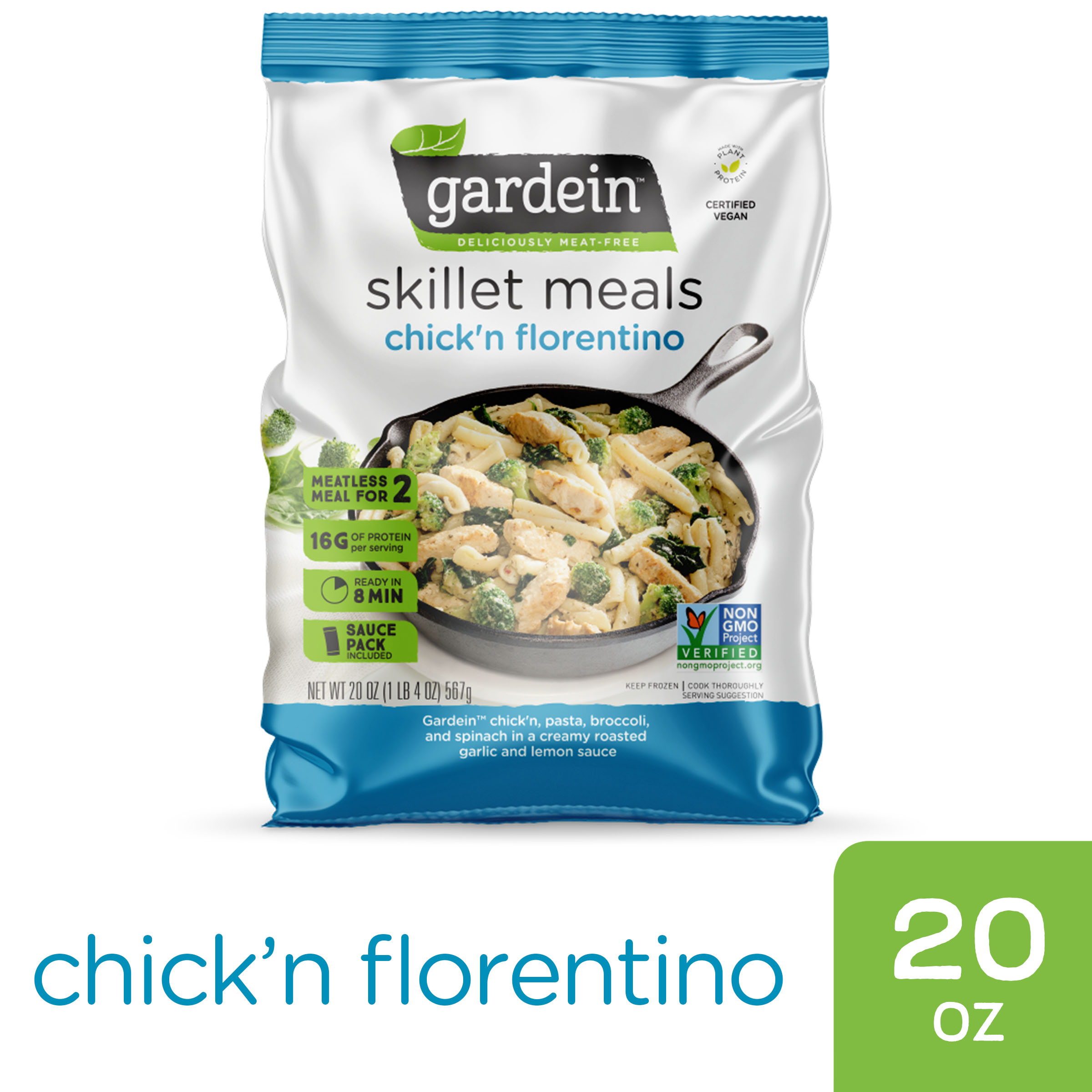 Gardein Skillet Meal Chicken Florentine, 20 Oz Garden Grocer