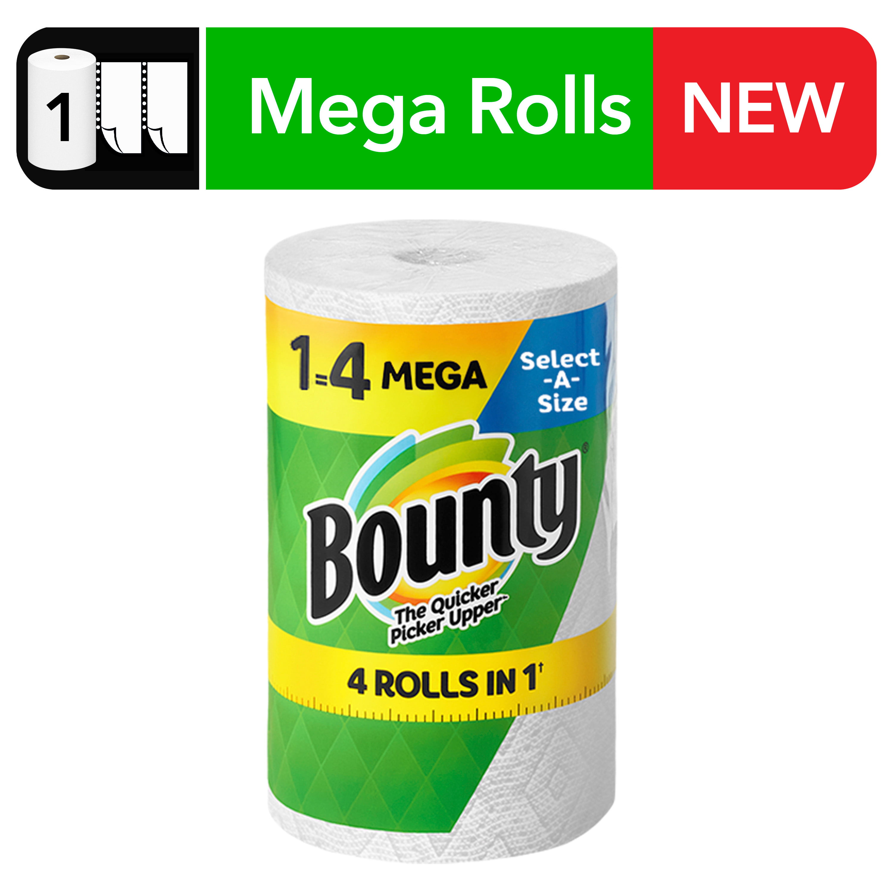 Bounty Select-a-Size Paper Towels  1 Mega Rolls  White