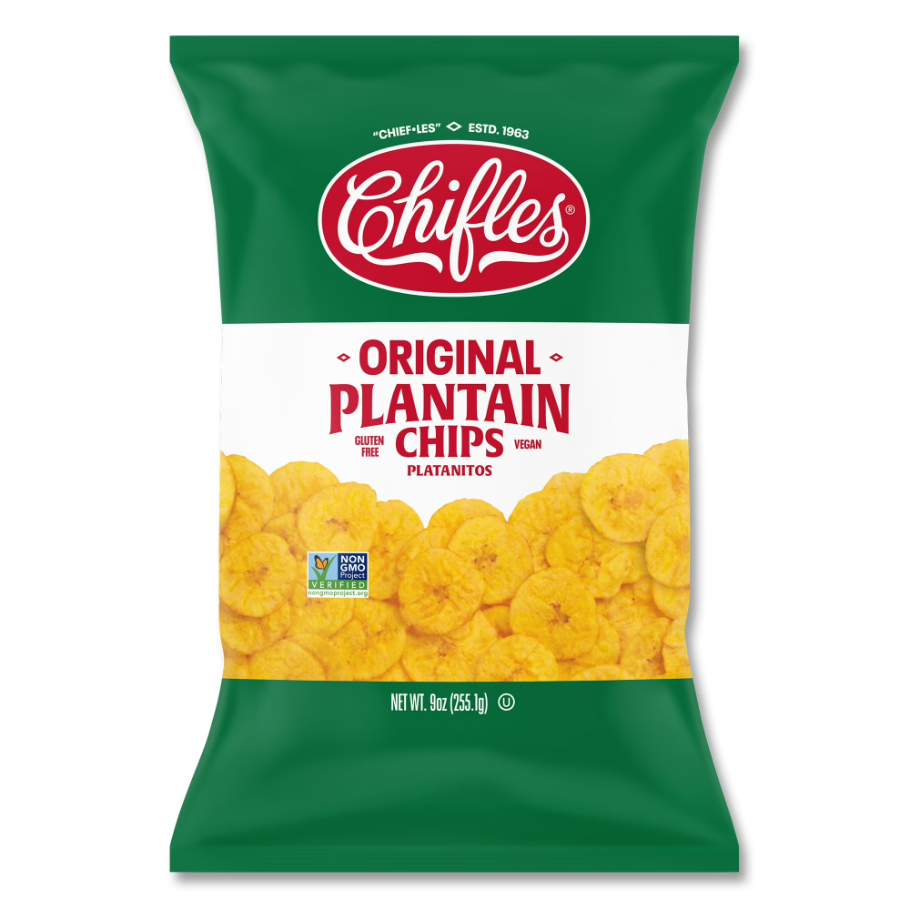 Chifles Plantain Chips, Original  2 oz package