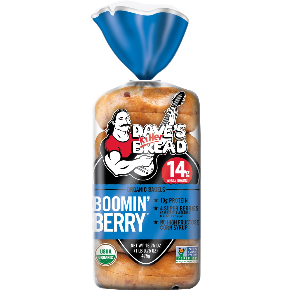 Dave's Killer Bread Boomin Berry Bagels 16.75 oz 5ct