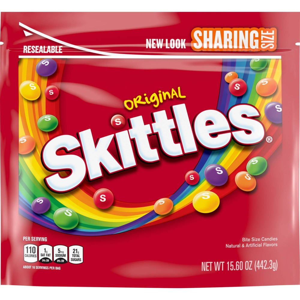 Skittles Original Chewy Candy Sharing Size - 15.6 Oz Bag