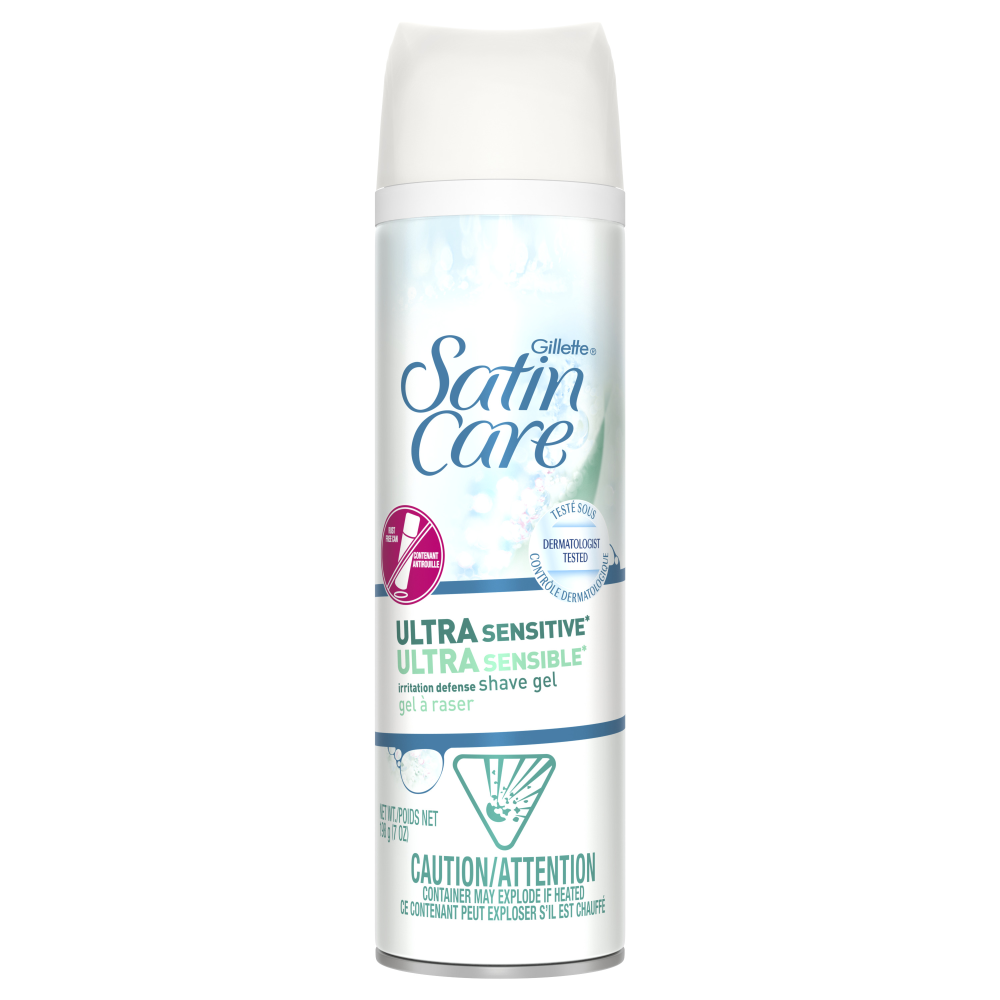 SatinCare Shave Gel Prep Ult/Sen 2X6X198G