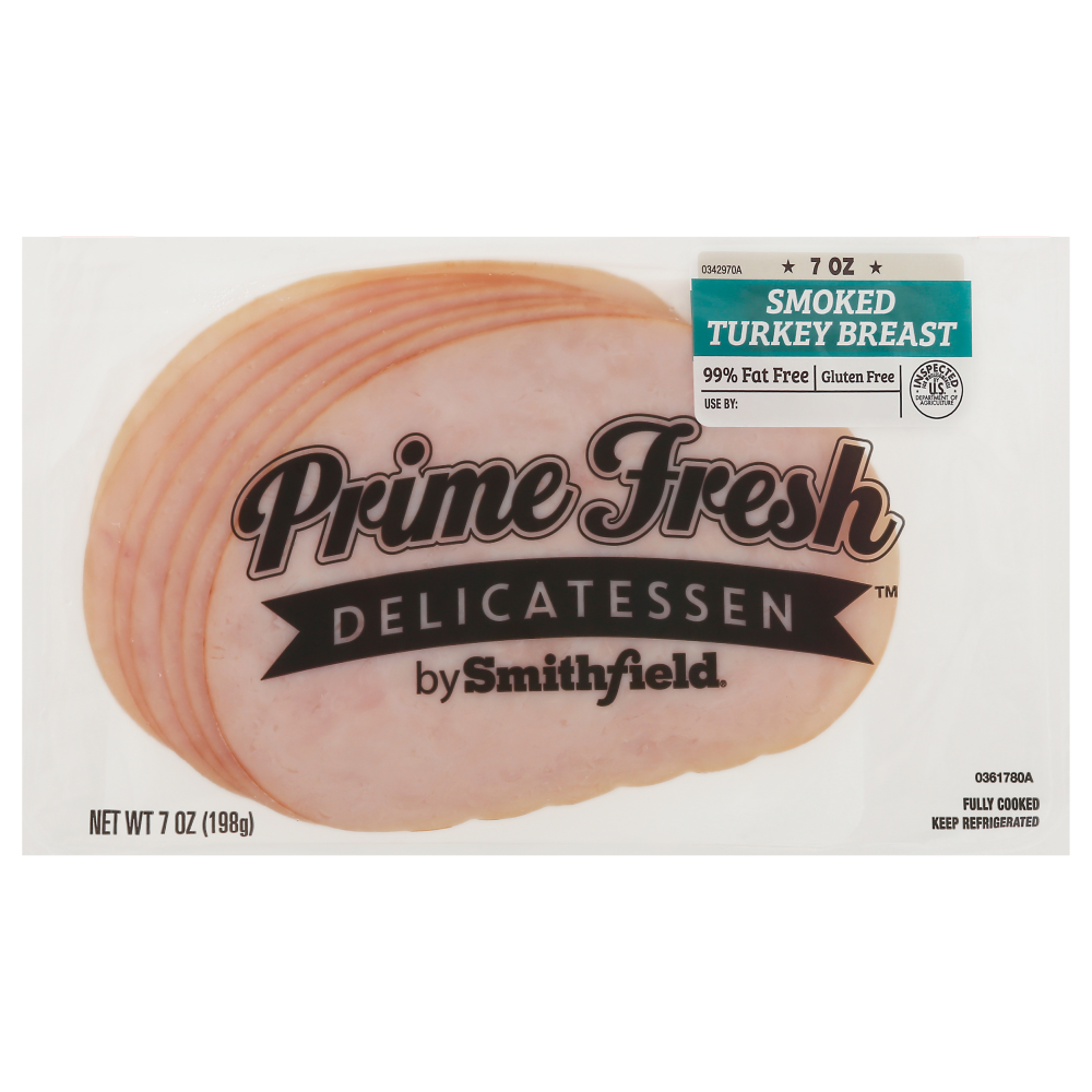 Prime Fresh Smoked Turkey Breast  7oz 