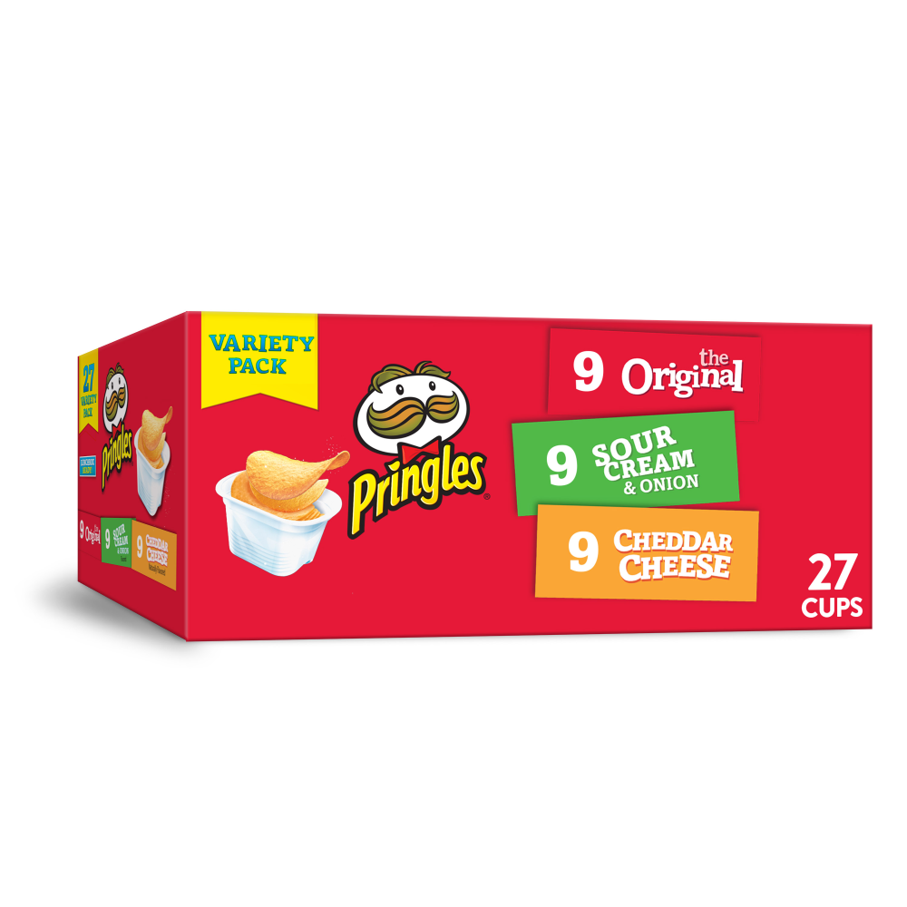 Pringles Snack Stacks Variety Pack Potato Crisps Chips  19.3 Oz  27 Count