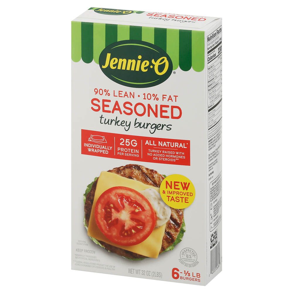 Jennie O Seasoned Turkey Burgers 6count 32oz
