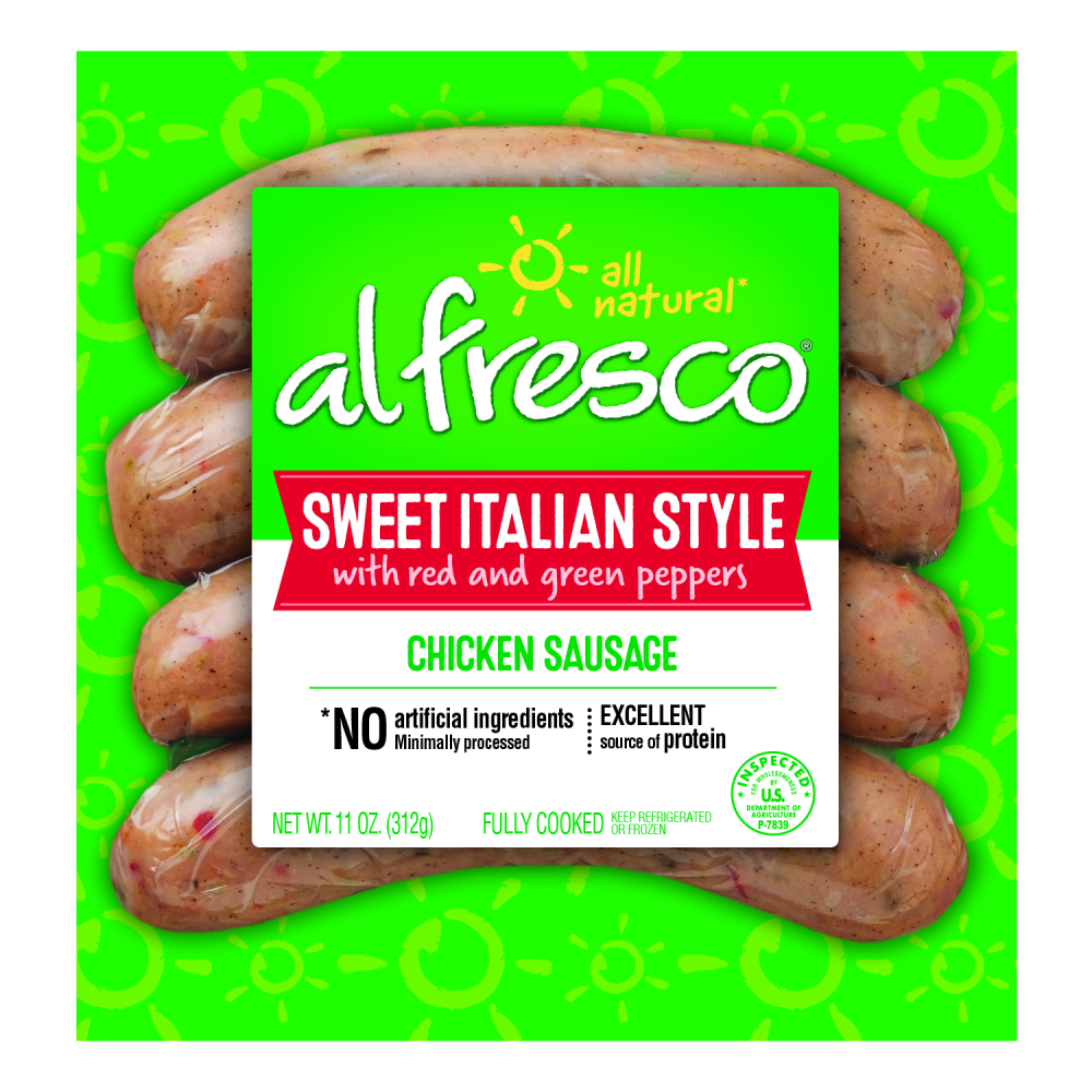 Al Fresco Sweet Italian Style  Chicken Sausage 11OZ 4count