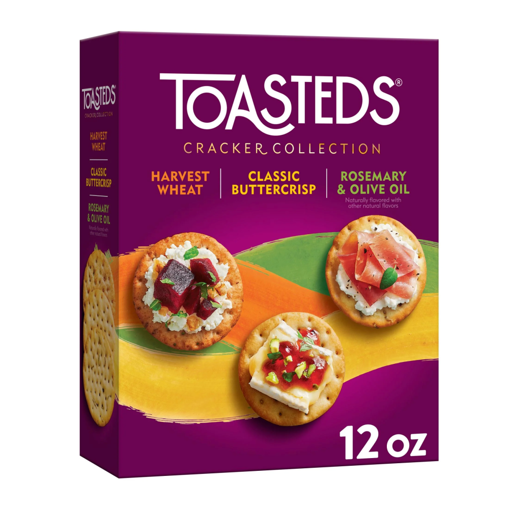 Toasteds Variety Pack Crackers  12 Oz