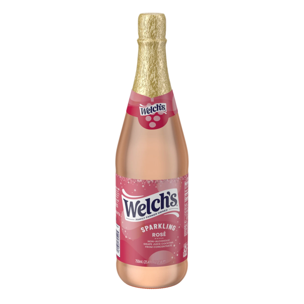Welch's Non-Alcoholic Sparkling Rose' Juice Cocktail  25.4 Fl Oz Bottle