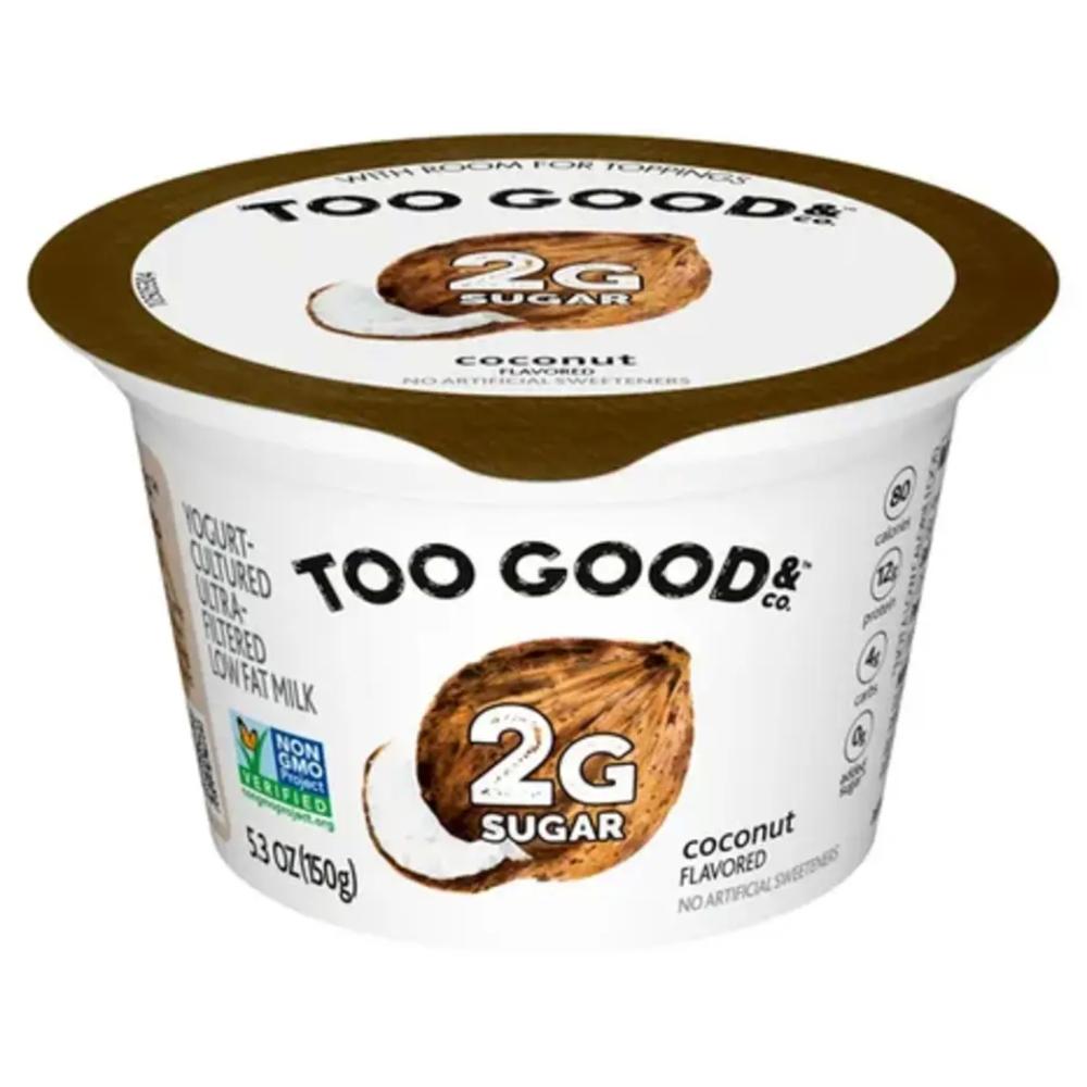 Too Good 2 Gram Coconut Flavored Low-Fat Greek Yogurt 5.3 OZ