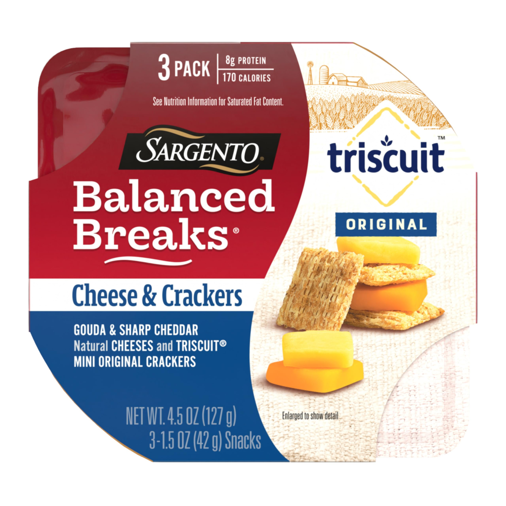 Sargento Balanced Breaks Triscuit Crackers Gouda & Sharp Cheddar Cheese