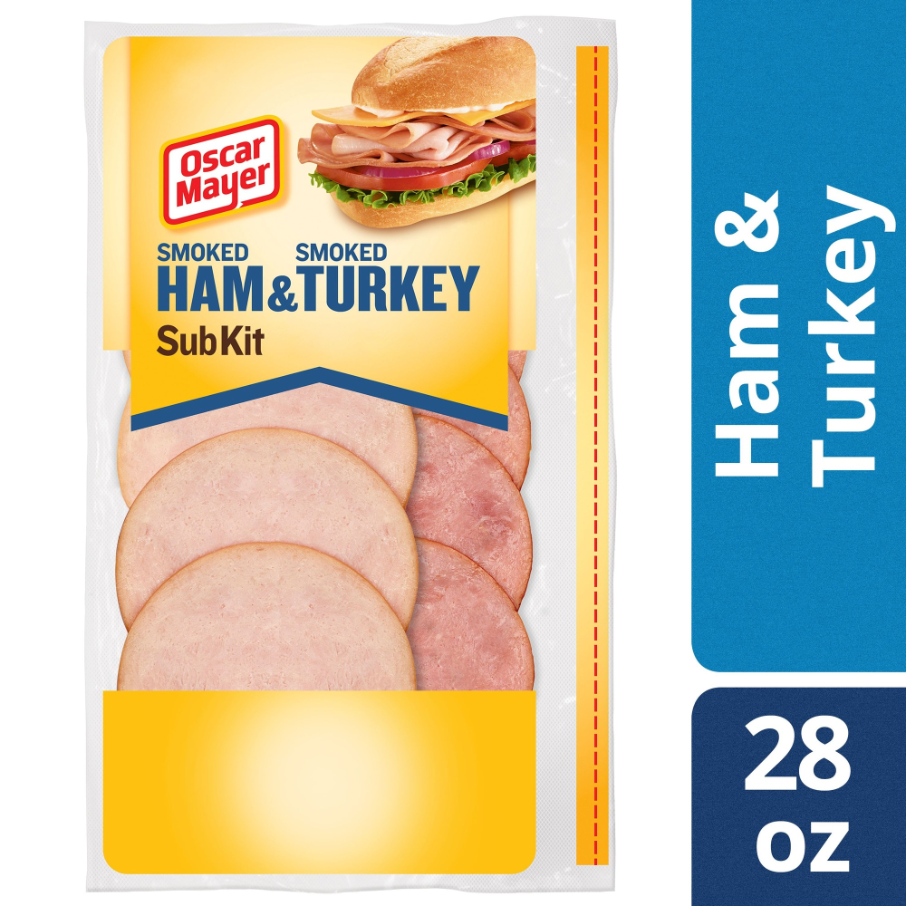 Oscar Mayer Sub kit With Smoked Ham & Smoked Turkey 28 Oz