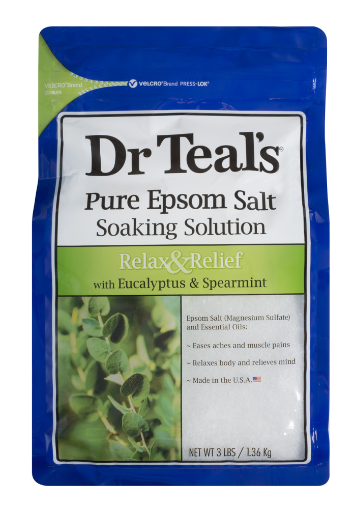 Dr Teal's Epsom Salt Magnesium Soak - Relax & Relief with Eucalyptus & Spearmint - 3lbs