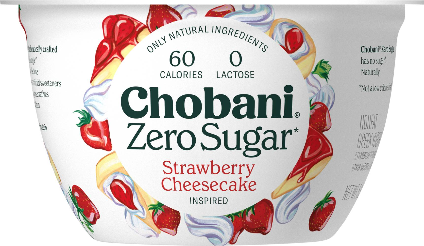 Zero Sugar Strawberry Cheesecake Yogurt 5.3oz