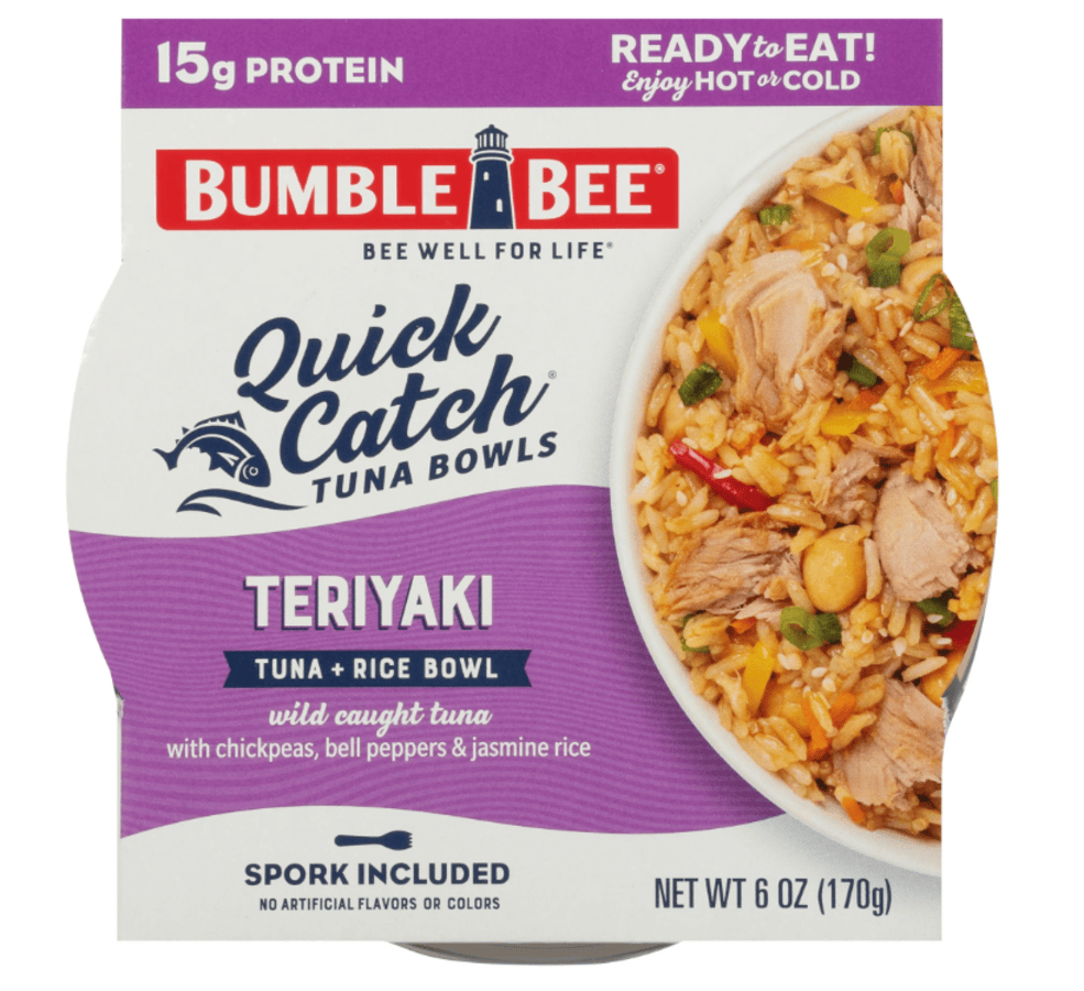 Bumble Bee Tuna Quick Catch Rice Bowl  Teriyaki Flavored Tuna  6 Oz