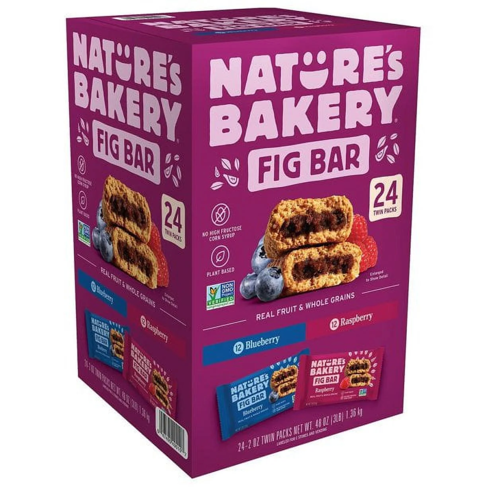 Nature's Bakery Nutrition Bar Variety Pack, 24 2oz Twin Packs