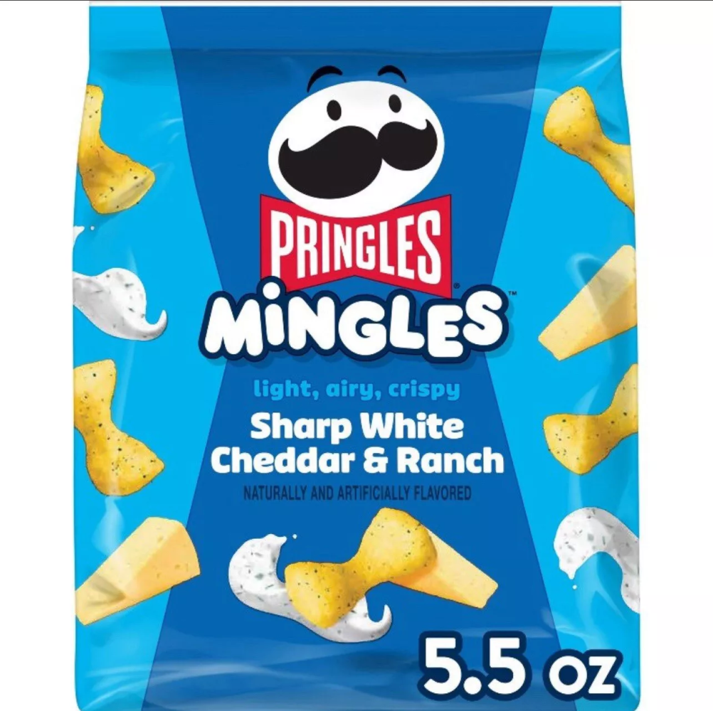 Pringles Mingles Sharp White Cheddar & Ranch 5.5 Oz
