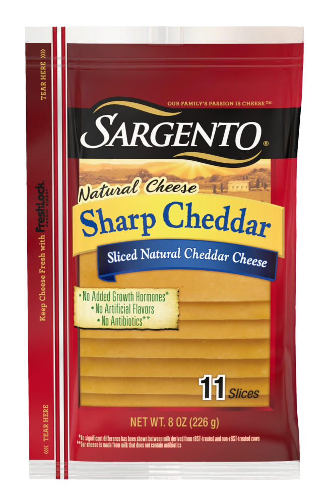 Sargento Sliced Sharp Natural Cheddar Cheese - 11 Ct 8 Oz