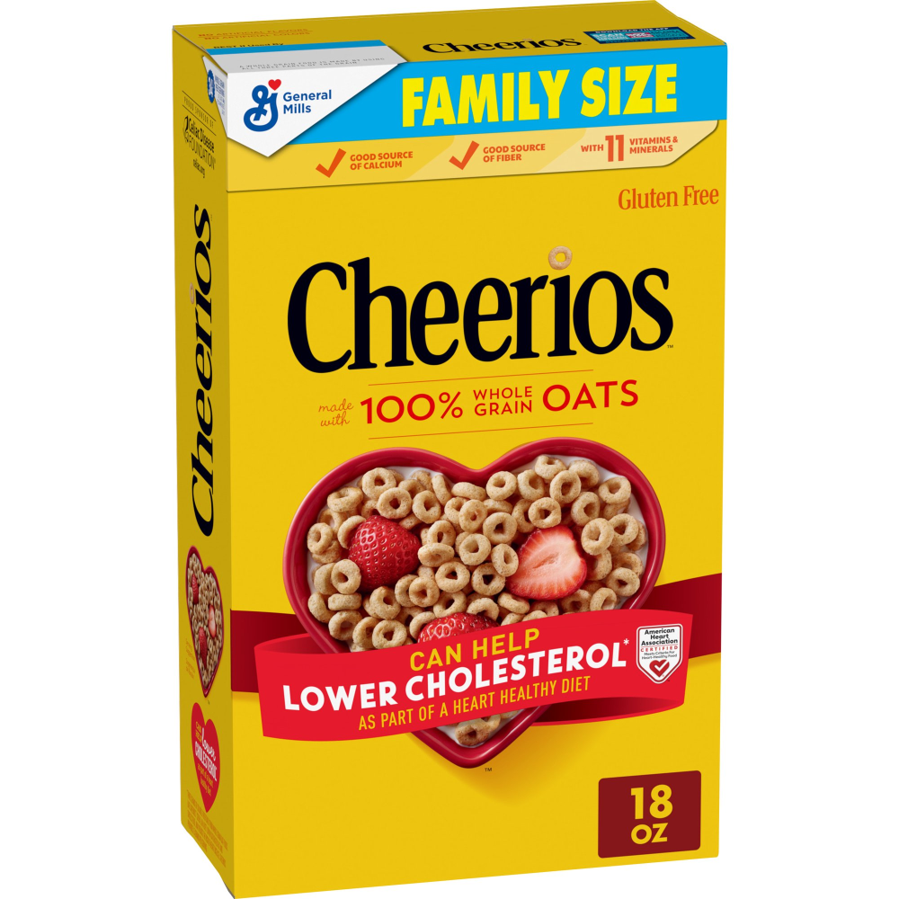 General Mills Cheerios Cereal 18oz Box
