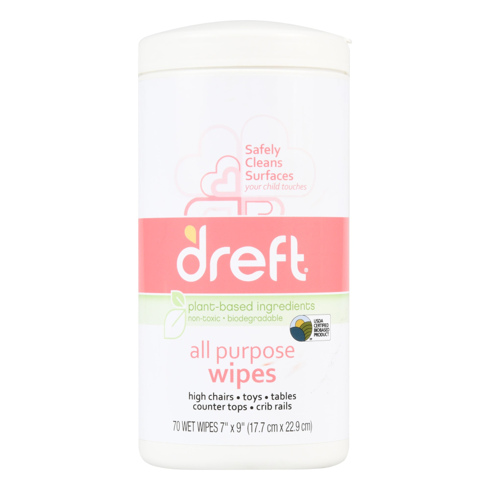 Dreft All Purpose Cleaning Wipes - 70 Ct