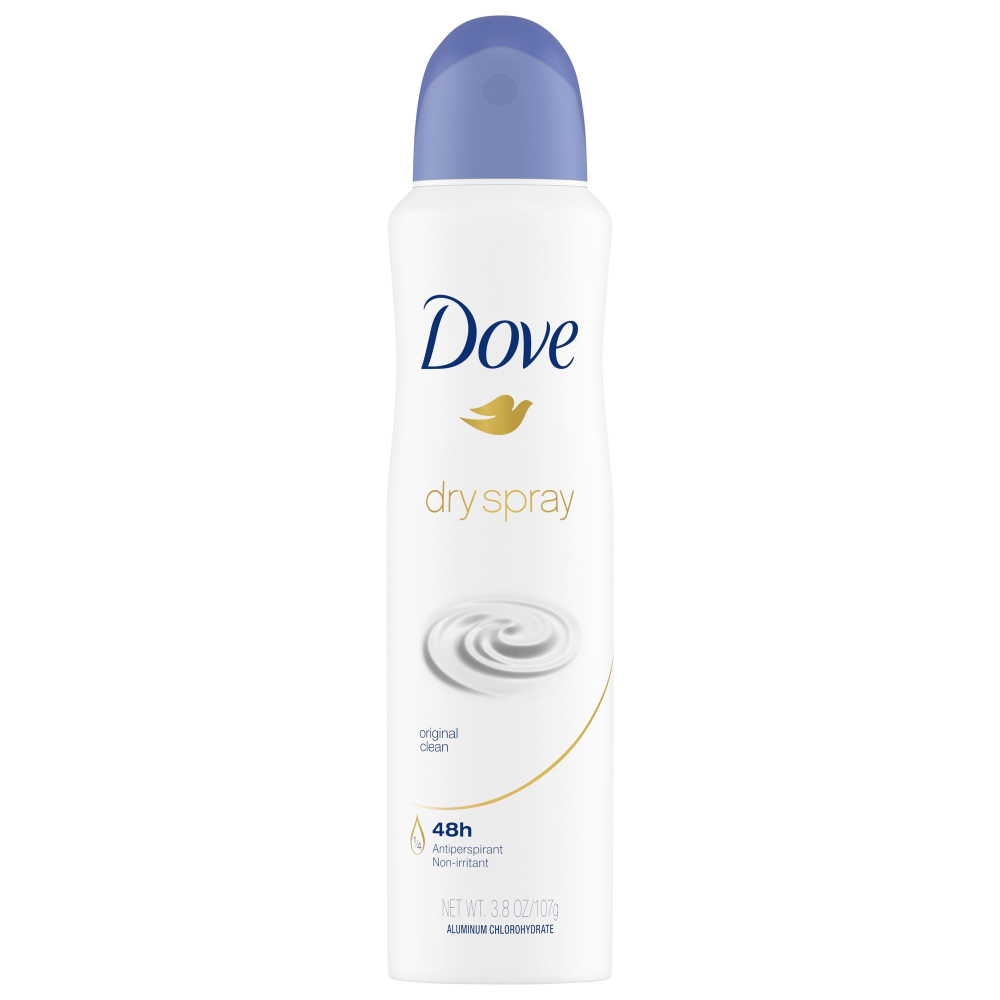 Dove Advanced Care Long Lasting Women's Antiperspirant Deodorant Dry Spray, Original Clean, 3.8 Oz