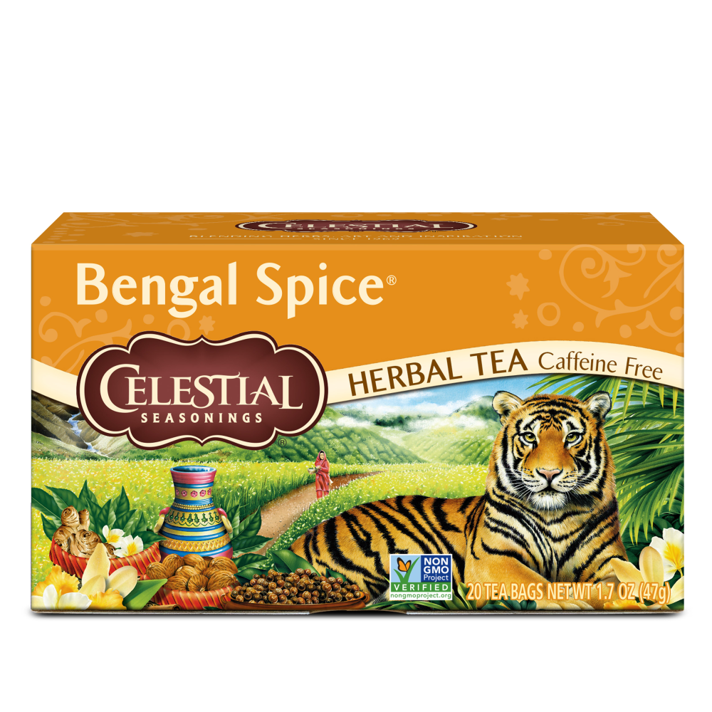 Celestial Seasonings Bengal Spice Herbal Tea Bags 20 Count