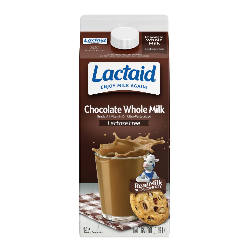 Lactaid 100% Lactose Free Chocolate Whole Milk, Chocolate 64 Oz