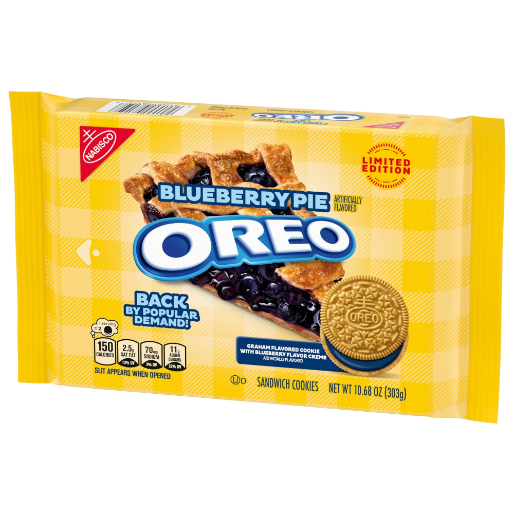 OREO Blueberry Pie Sandwich Cookies, Limited Edition, 10.68 Oz