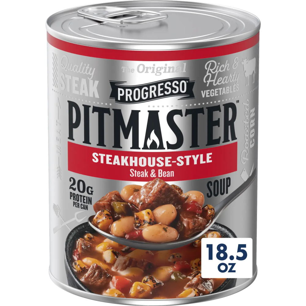Progresso Pitmaster Steakhouse Style Steak and Bean, Gluten Free 18.5 Oz