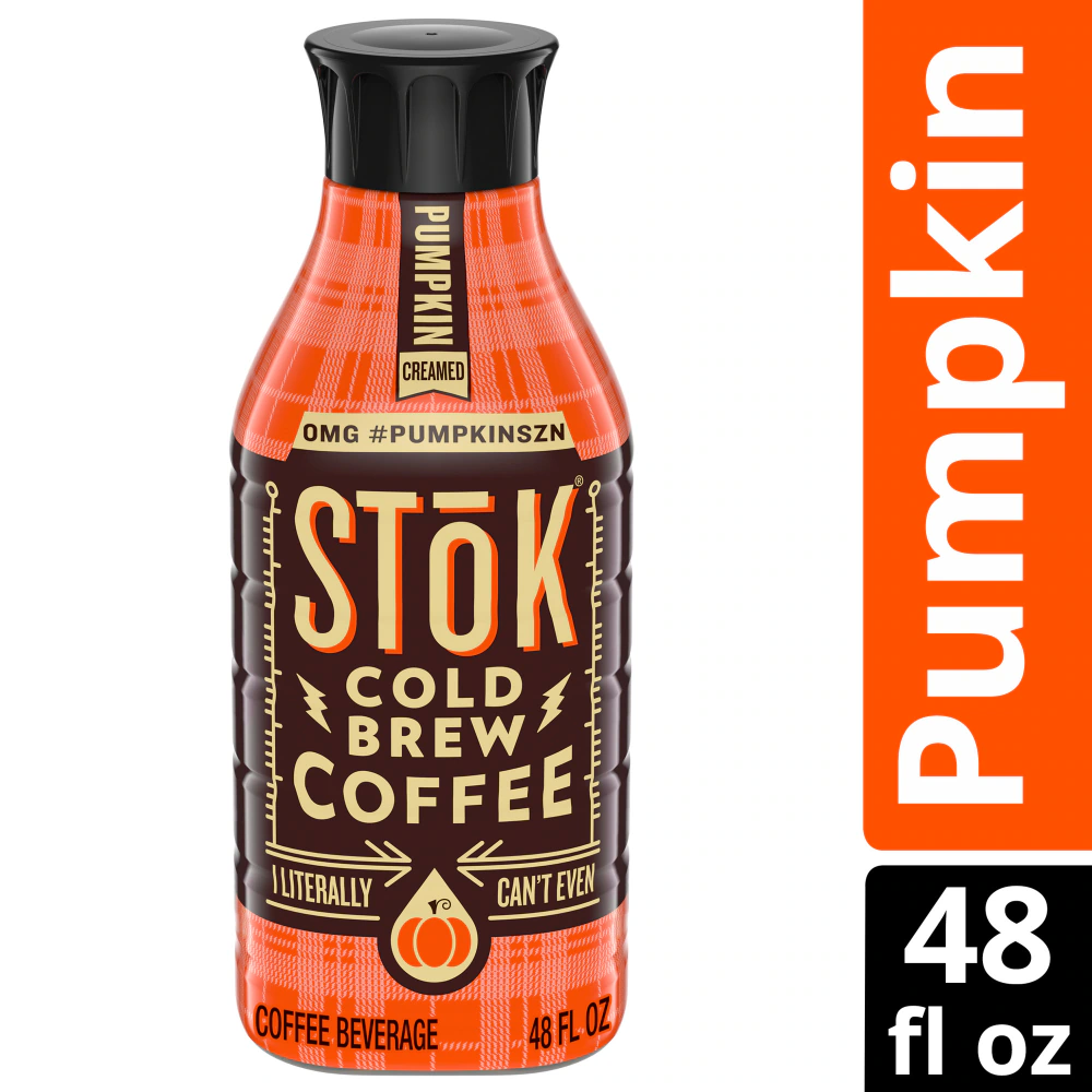 SToK Cold Brew Coffee - Pumpkin Creamed Sweetened, 48 oz
