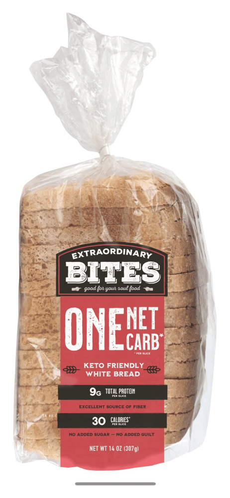 Extraordinary Bites White Bread Zero Net Carb 14 Oz
