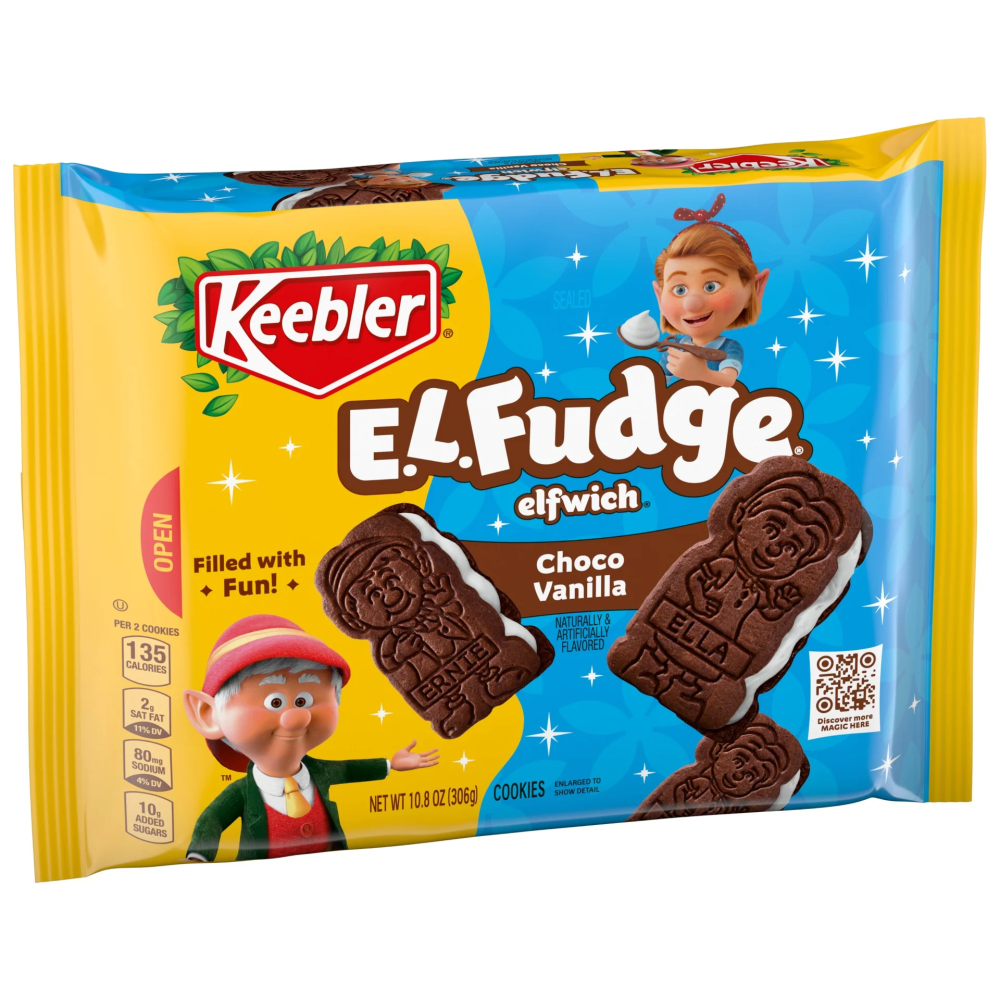 Keebler E.L. Fudge Choco Vanilla Sandwich Cookie, 10.8 Oz