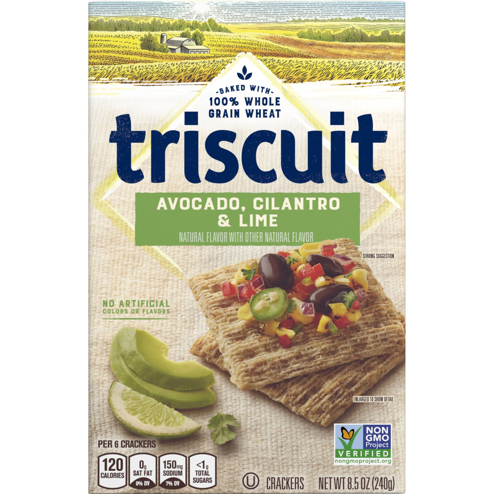 Nabisco Triscuit Avocado, Cilantro & Lime Crackers, 8.5 Oz.