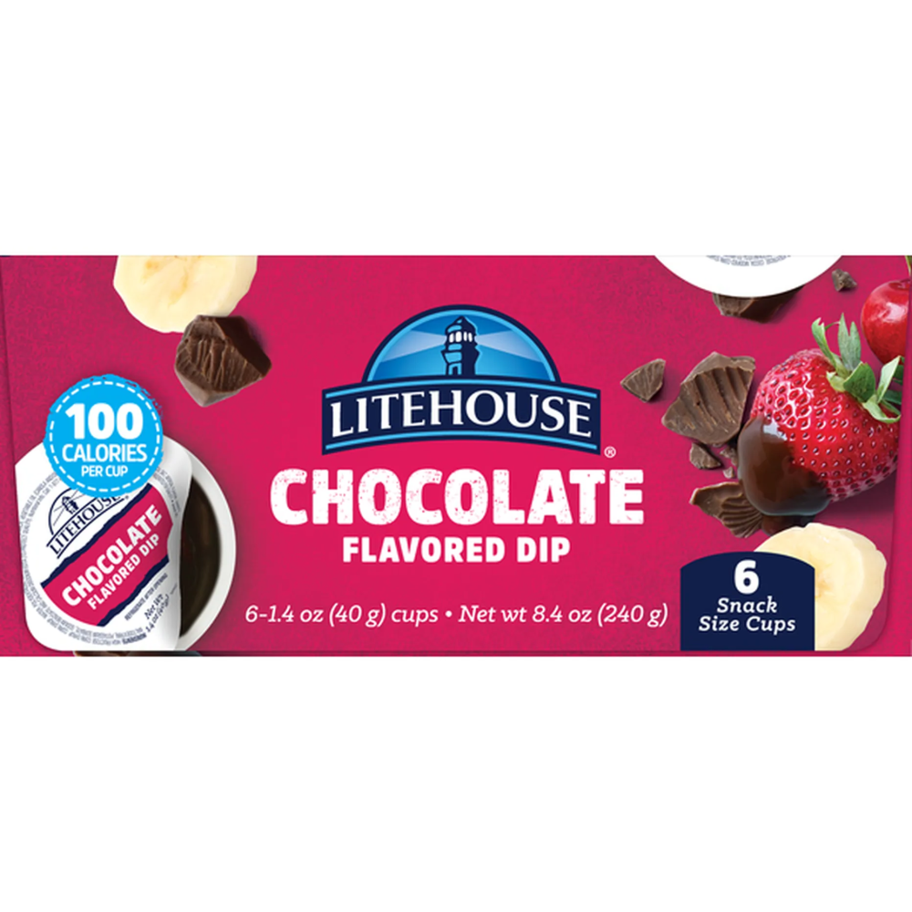 Litehouse, Chocolate Dip, 6 1.4 Oz cups