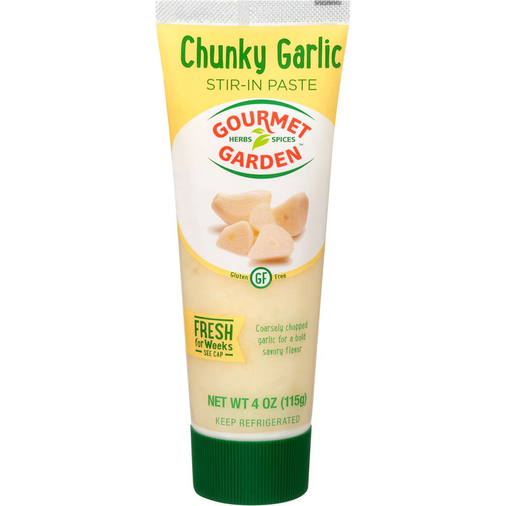 Gourmet Garden Gluten Free Minced Garlic Stir-in Paste, 4 Oz Tube
