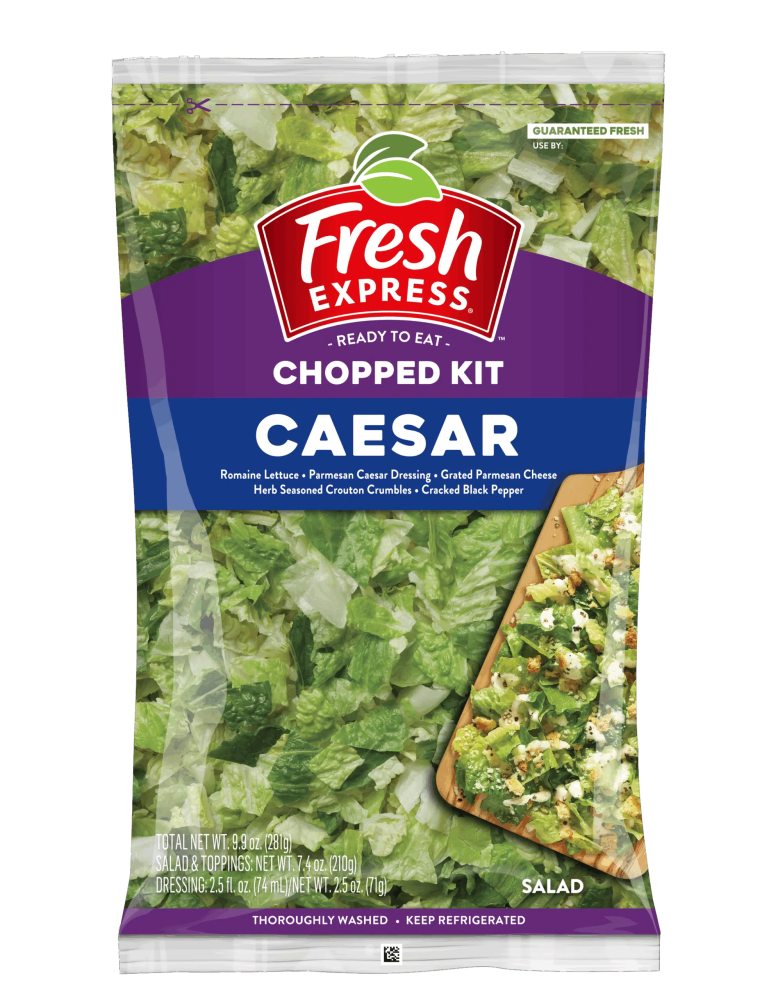 Fresh Express Chopped Kit Ceaser Salad, 9.9 Oz Bag