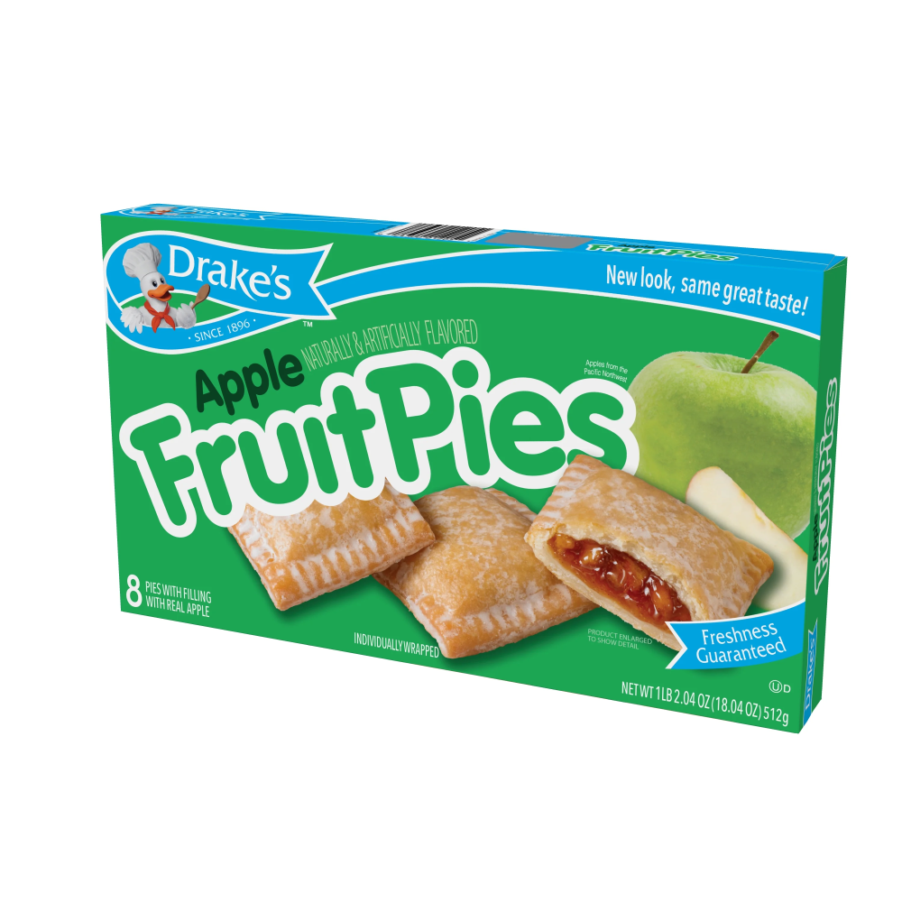 Drake's Apple Fruit Pies, 8 Ct 18.04 Oz