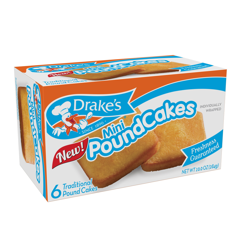 Drake's Traditional Mini Pound Cakes, 6 Ct