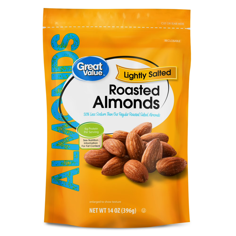 Store Brand Roasted & Salted Almonds 14 Oz Bag