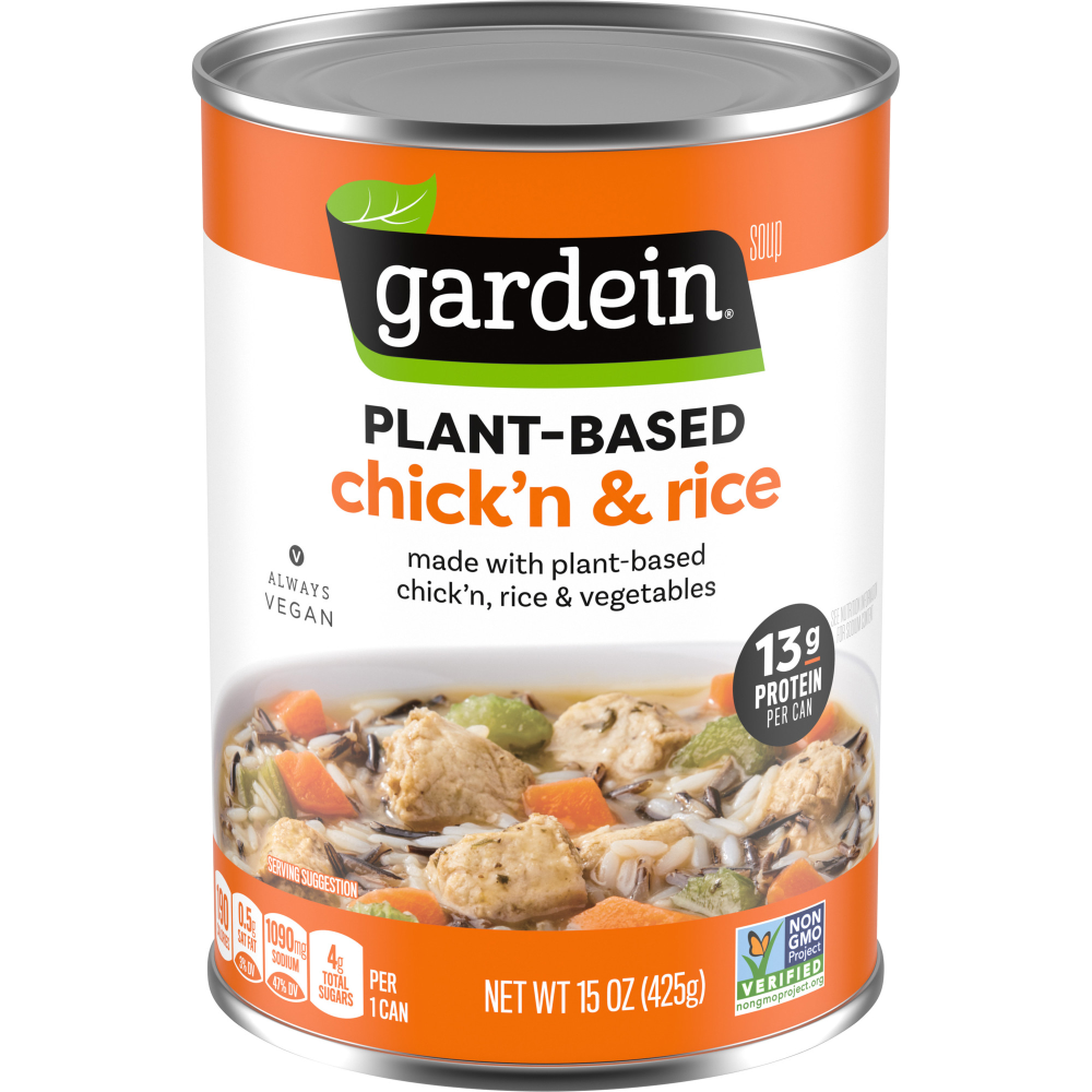 Gardein Plant-Based Chick'n & Rice Soup 15 Oz