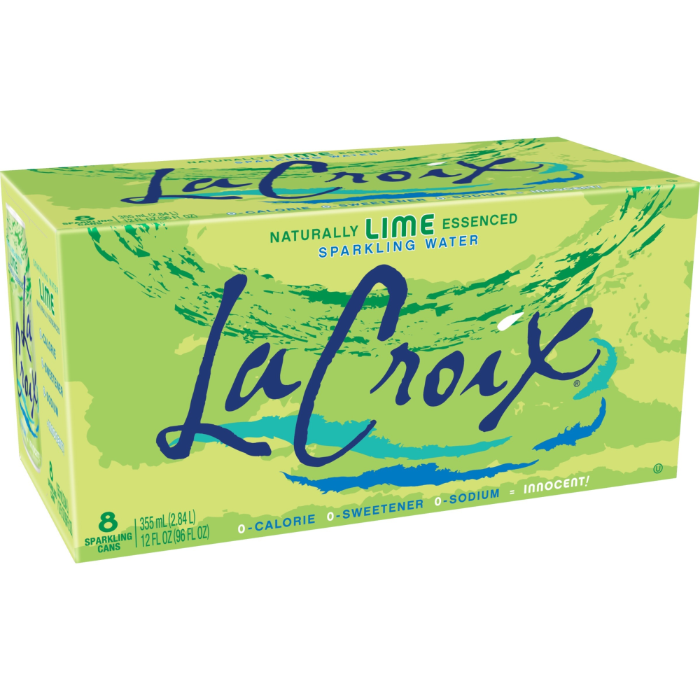 Lacroix Sparkling Water, Lime, 12 Fl Oz (8 Ct)
