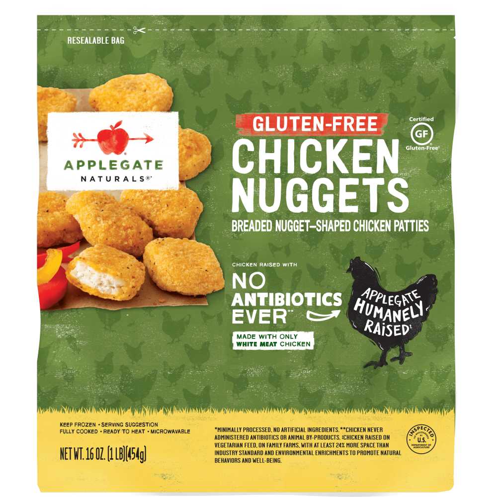 Applegate Gluten-Free Chicken Nuggets, Value Size 16 Oz Pouch