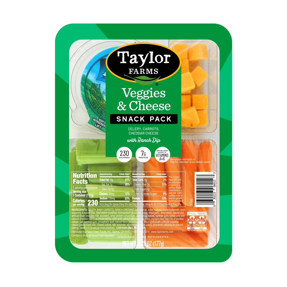 Taylor Farms Veggie And Cheese Snack Pack 6.25oz