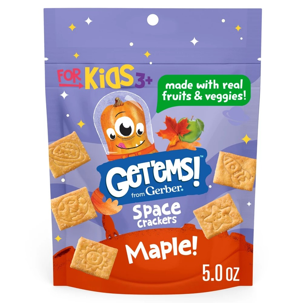 Get'ems! from Gerber Space Crackers Kids Snacks Maple, 5oz