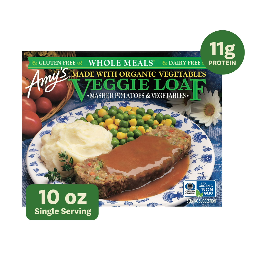 Amy's Frozen Meal, Veggie Loaf Whole Meal 10oz