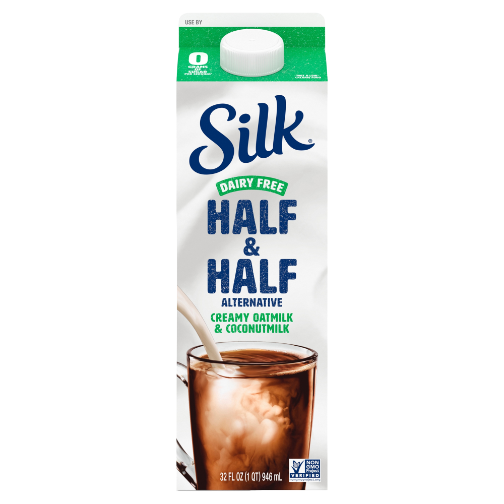 Silk Dairy Free Half & Half Alternative Milk, 32 Fl Oz 