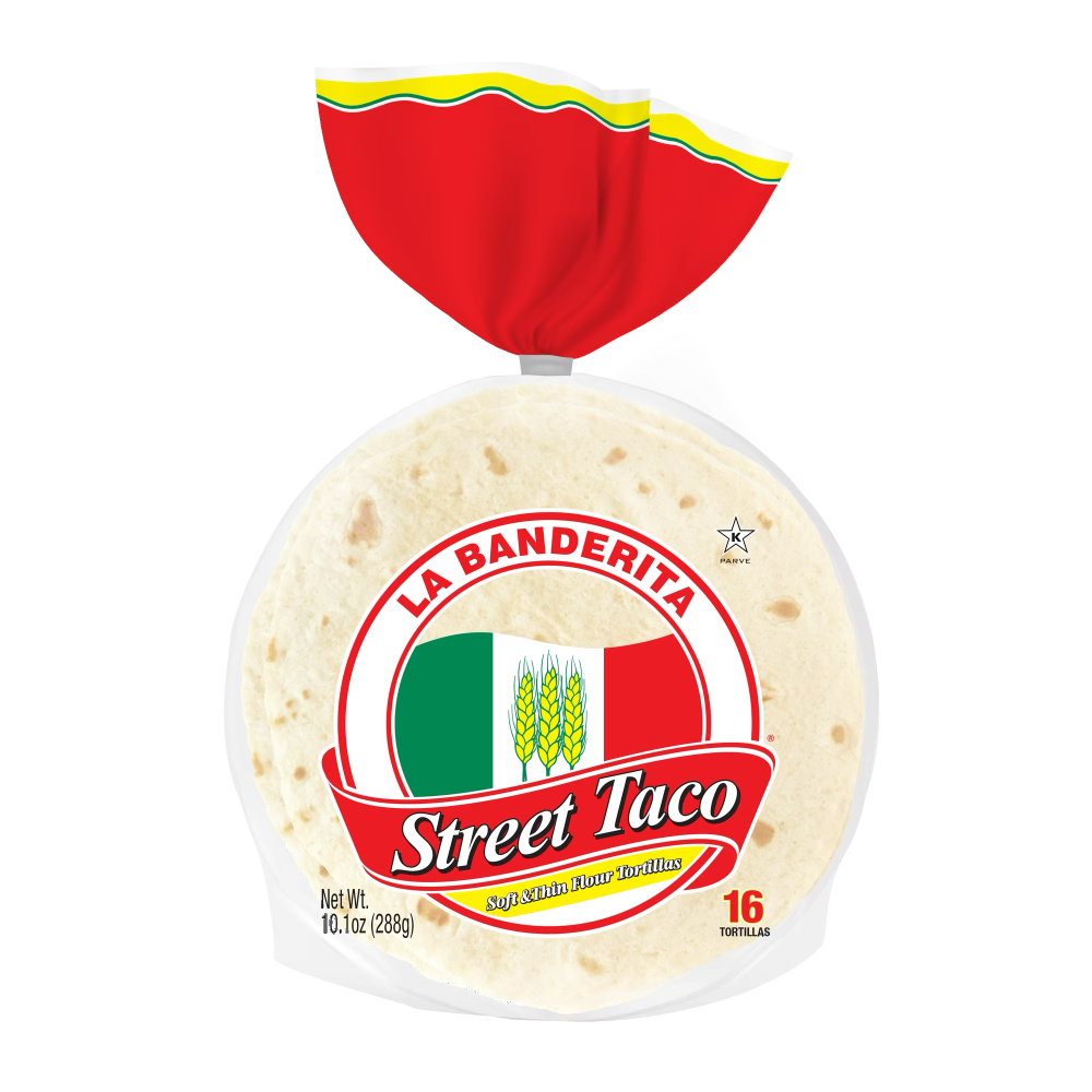 La Banderita Street Taco Flour Tortillas 16ct, 10.1oz