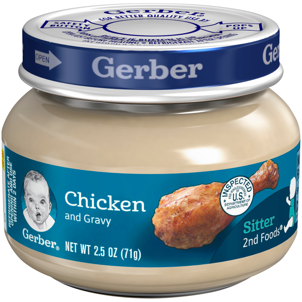 Gerber 2nd Foods, Chicken and Gravy 2.5 OZ